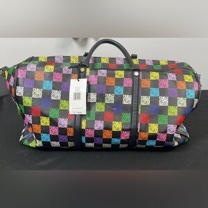 Steve Madden Multicolor Checkered Bag weekender w tag